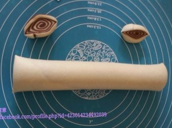 step7: 用刮刀切去頭尾（留起）