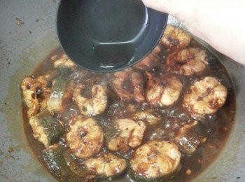 step13: 加入麻油炒勻