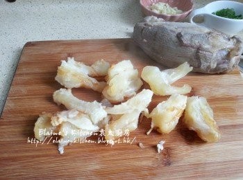 step4: 盛起牛筋切件