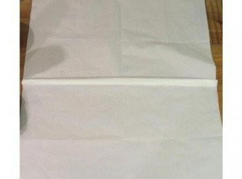 step7: 烘培紙兩張重疊摺好