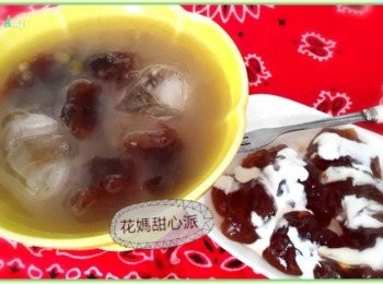 step4: 也可以淋上鮮奶或蜂蜜單吃或是加在綠豆湯中喔