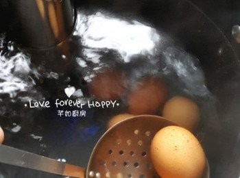 step2: 將雞蛋放入, 用慢煮機以 65°C煮 60分鐘