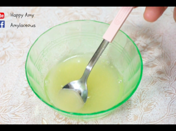 step2: 混合魚膠粉和水，備用。