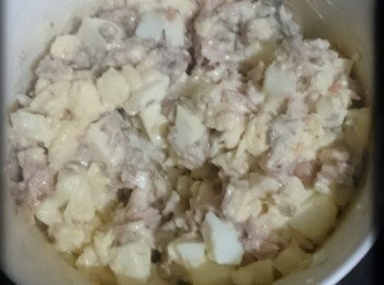 step5: 5.將蛋待涼後切粒。