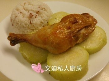 step3: 再配上蔬菜白飯,即成美味晚餐。