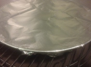 step3: 必須用錫紙封蓋蒸9分鐘。