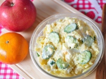 step3: 超簡單經典款沙拉完成...可以自己再加工加入水果丁更香甜喔!