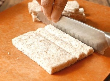 step3: 把每片方包平均切成6條。