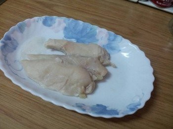 step6: 把雞柳用蒸鍋蒸熟