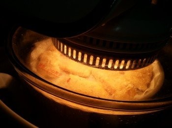 step9: 先波8分鐘,反轉再波6-8分鐘至金黃,需目測