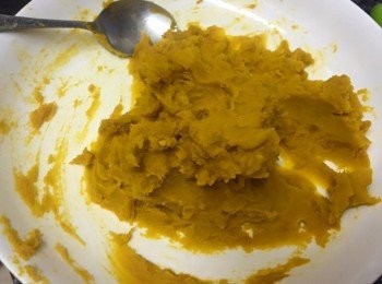 step4: 取出壓成蓉