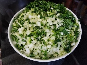 step2: 將白菜切碎
