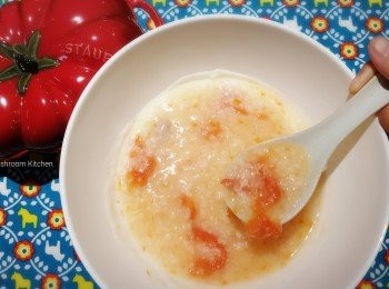 step3: 吃時才弄破蕃茄，一碗一隻