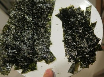 step3: 海苔剪成長條狀