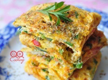 step7: 好的油品讓新鮮美味加分，讓家人吃的安心與健康~灑些義大利香料，來份幸福的早餐，開始迎接健康得意的一天~