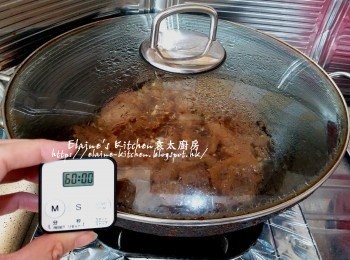 step8: 熄火焗1小時至豬皮入味