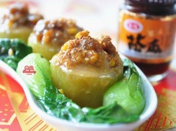 step6: 早餐常見的愛之味系列-蔭瓜，也能做成創意又美味的年菜喔!