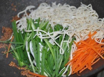 step4: 將所有<span class="group_1">食材</span>下鍋拌炒