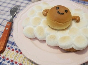 step9: 棉花糖表面酥脆看起來很可口!!!