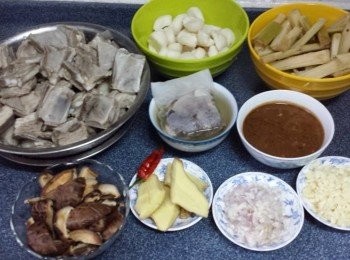 step2: 將所有材料處理好