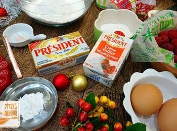 step1: 預先將牛油煮溶，待涼