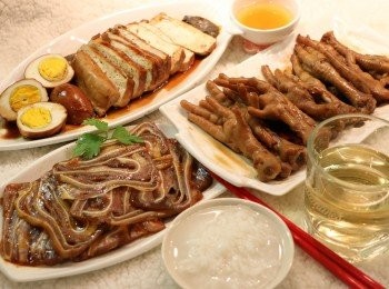 step14: 一次過完成三道半潮式冷盤，配上一碗粥，很滿足～