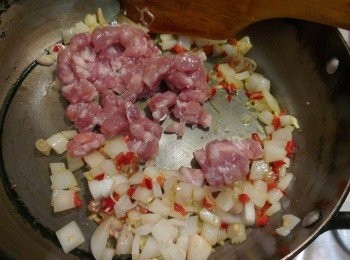step3: 再加入絞肉