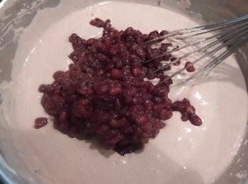 step10: 再加入蜜紅豆。