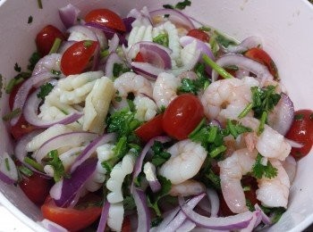 step4: 最後加入<span class="group_1">主材料</span>拌勻，放入雪櫃醃過夜即可。