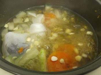 step4: 凍水計 煲45分鐘 焗30分鐘