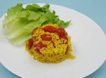 step4: 薑黃蕃茄飯完成