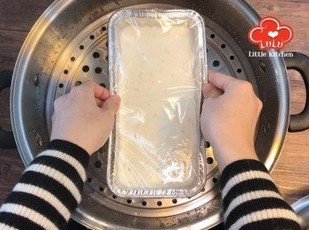step7: 開大火，水滾落鍋蒸30分鐘