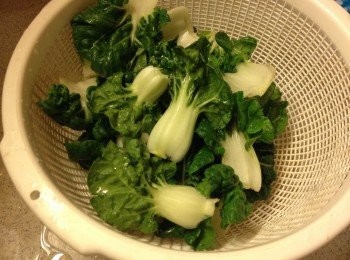 step3: 白菜仔洗淨