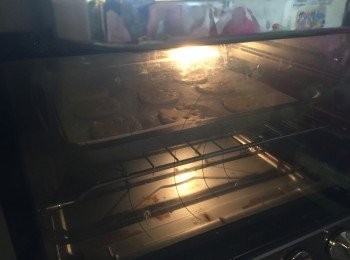 step7: 焗180度14分鐘 (7分鐘後轉一轉焗盤)