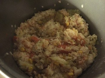 step5: 煮好後壓爛蕃茄攪勻即可