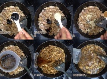 step9: 之後除了水之後加入醬汁，最後加水至沒過豬肉
加蓋大火煮沸，再轉小火煮2.5小時，期間要偶然開蓋拌拌避免沾底，如太稠要逐少加一點水

2.5小時後開蓋，如果水還是很多，開大火至收汁至想要的程度即成