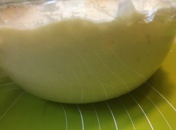 step3: 發酵後可以見到氣孔好大個！