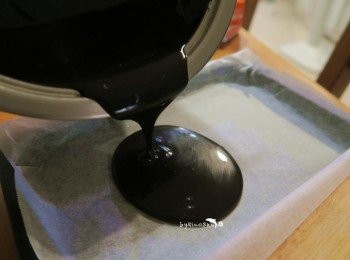 step4: 放入鋪上烘培紙的模具中(烤盤)