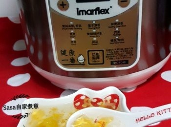 step9: 富含膠質的糖水好快就完成，熱食凍食都咁正