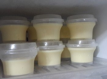 step10: 大女食完後，佢仲俾佐個建議：“問我可否將未食的放入冰格雪成雪糕咁食？”媽咪我好聽話，將在普通格的布丁搬上冰格，出來的成品凍冰冰超正！