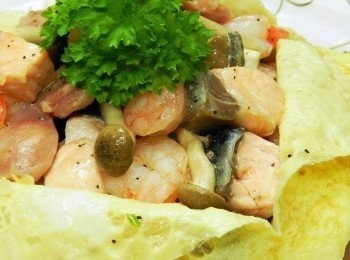 step10: 用巴西利裝飾後即可上桌喔 !!