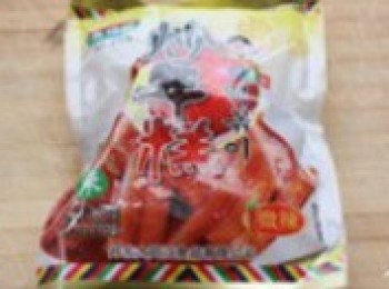 step1: 半成品手指年糕一袋