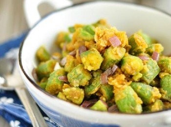 step7: 鹹蛋黃焗豆角 完成