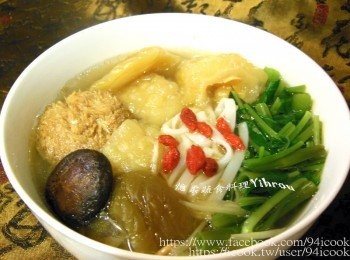 step7: ♥憶柔蔬食♥蔭瓜苦瓜麵