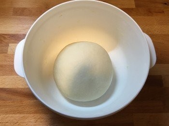 step1: 將所有粉團材料搞混，搓成粉團。