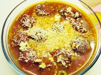 step5: 倒入已經調好味的意粉醬, 放入已預250°C 焗爐內焗25分鐘