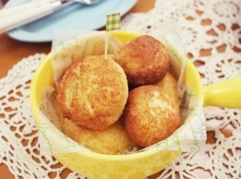 step4: 可愛模樣「炸水果起士球」香噴噴上桌 ♫