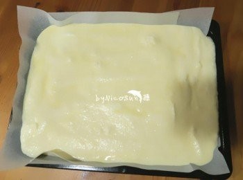 step5: 倒入烤盤內.烤烤箱預熱180度烤20-25分(視烤箱而調整)