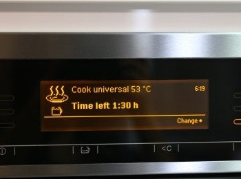 step2: Miele 53度1.5小時 (時間要視乎扒的厚度)