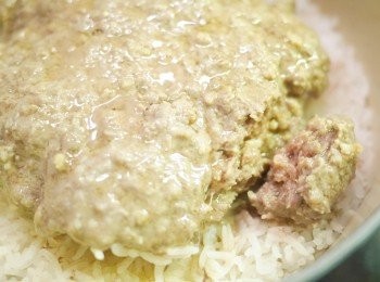 step6: 8分鐘後檢查下牛肉熟未